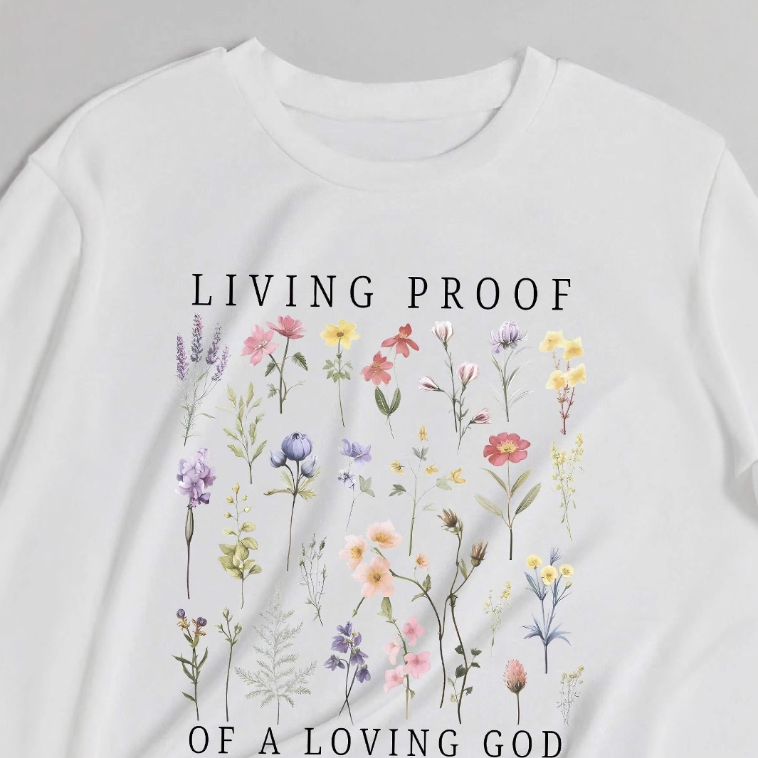 Floral Vintage Print Round Neck Short Sleeve Top 2