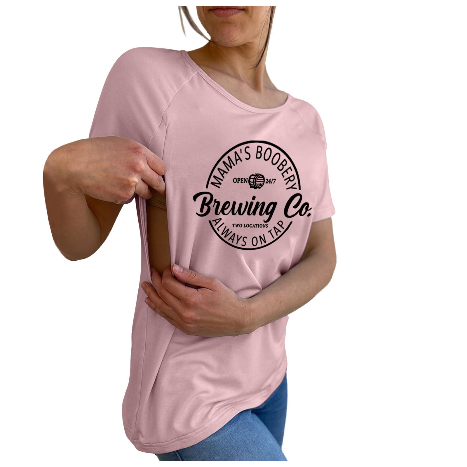 Women's Short Sleeve Maternity T-Shirt 2