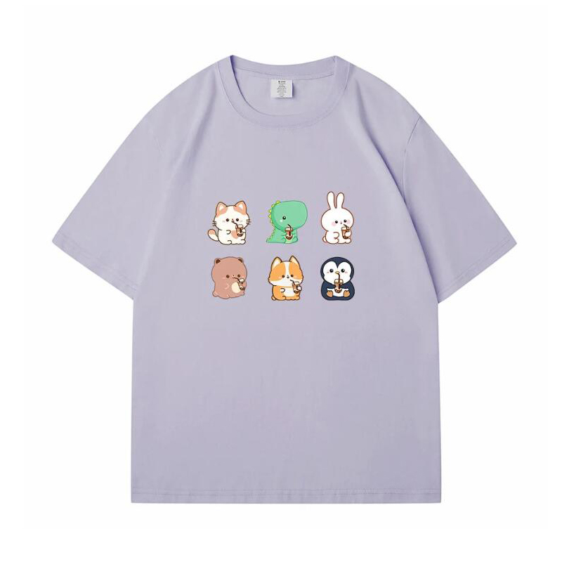 Boba Love Friend Loose Round Neck T-Shirt 5