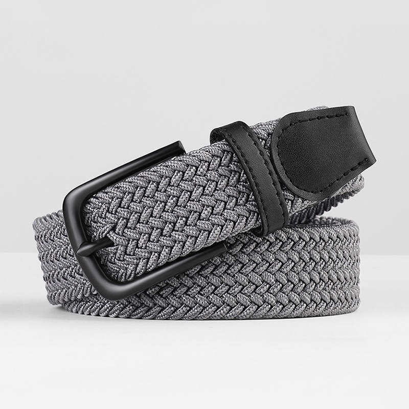 Woven Leather Belt for Men's Trousers and Women's Jeans