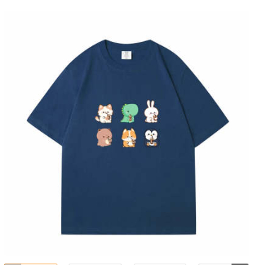 Boba Love Friend Loose Round Neck T-Shirt 6
