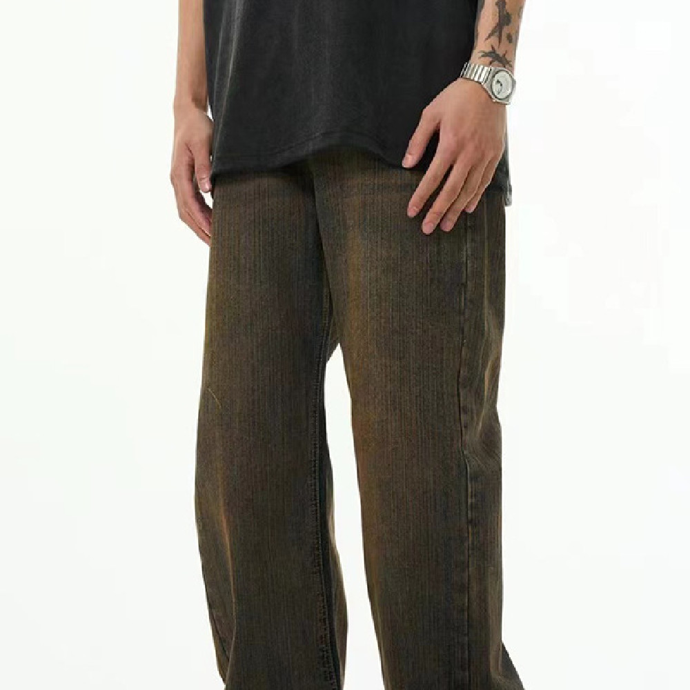 Men's Fashion Loose-Fit Wide-Leg Trousers