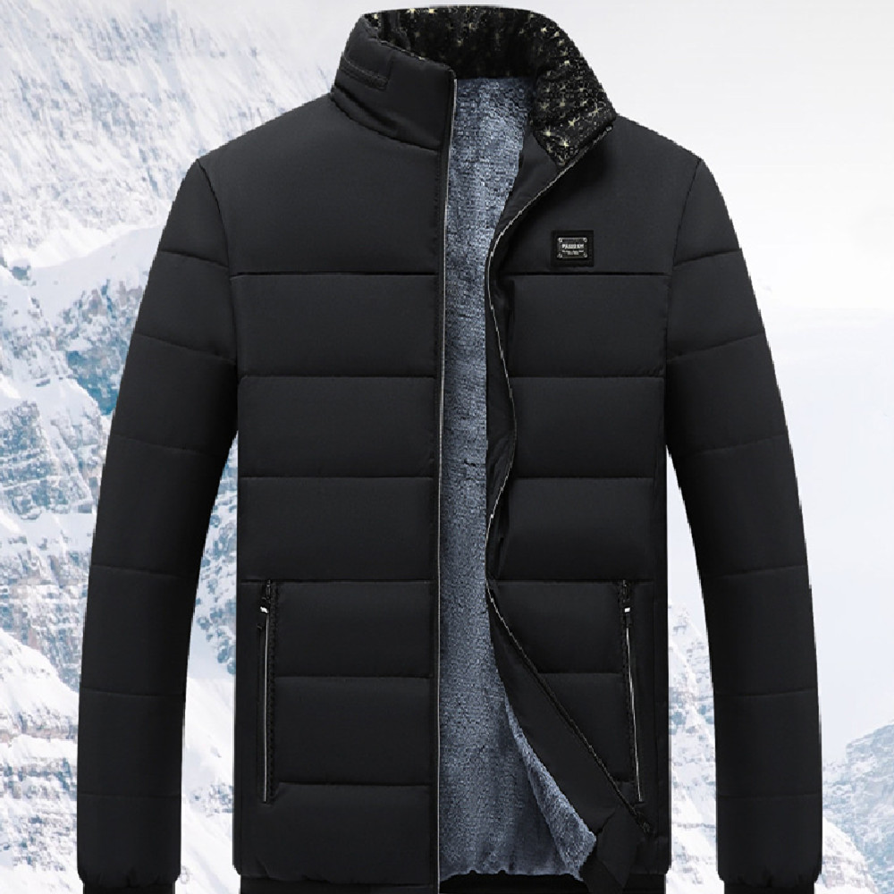 Men's Fleece-Lined Cotton-Padded Jacket