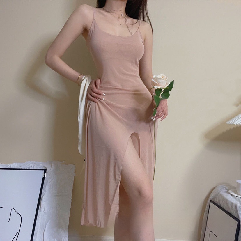 Women's transparent mesh pajamas