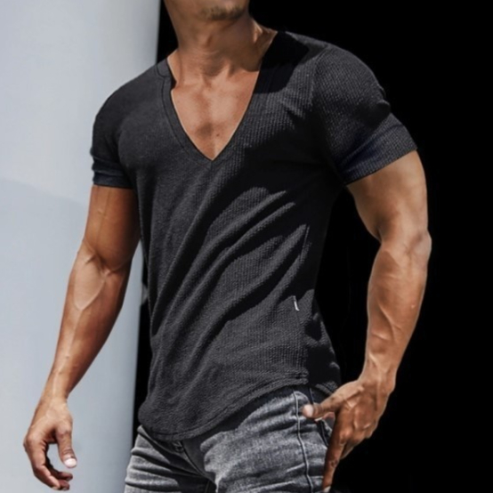 Men's Casual Fashion V-Neck T-Shirt