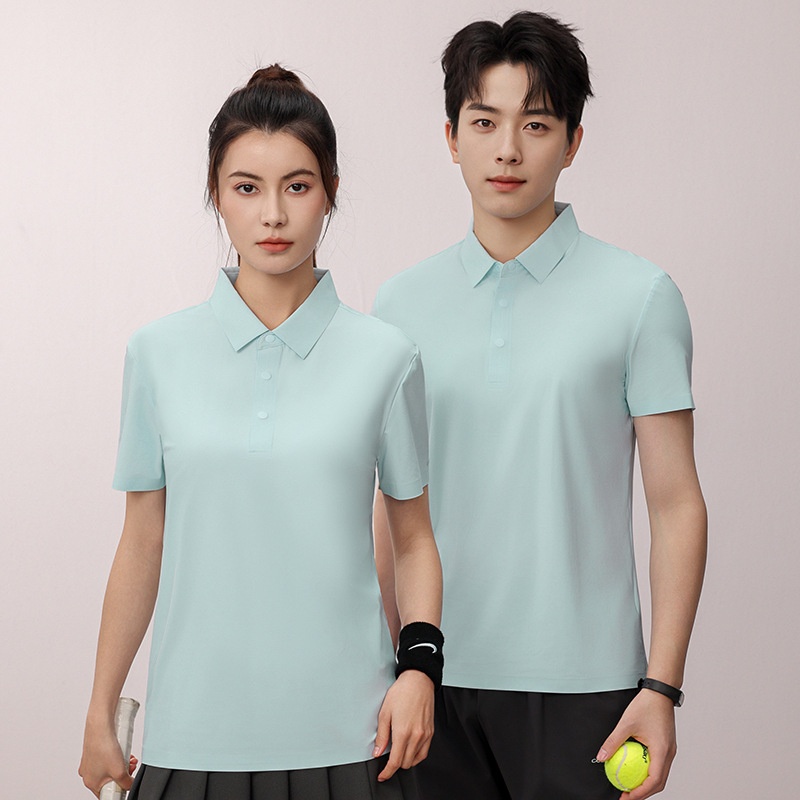 Seamless Summer Polo Shirt for Running and Golf