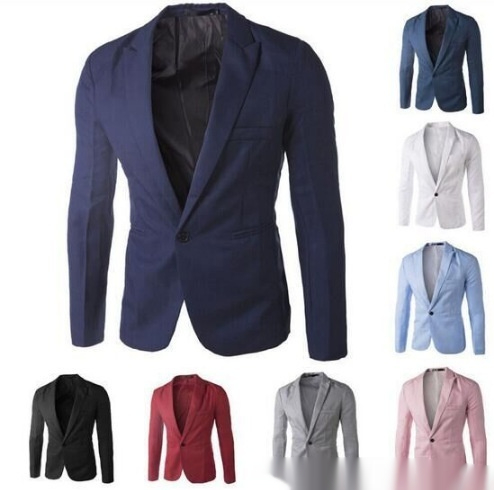 Fashionable Men's Casual Single-Breasted Suit