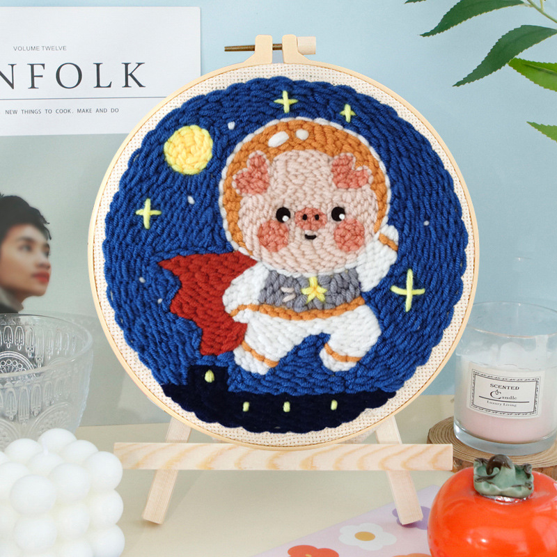 Handmade Embroidery Diy Embroidery Material Package Cute Cartoon Handmade Suit 2