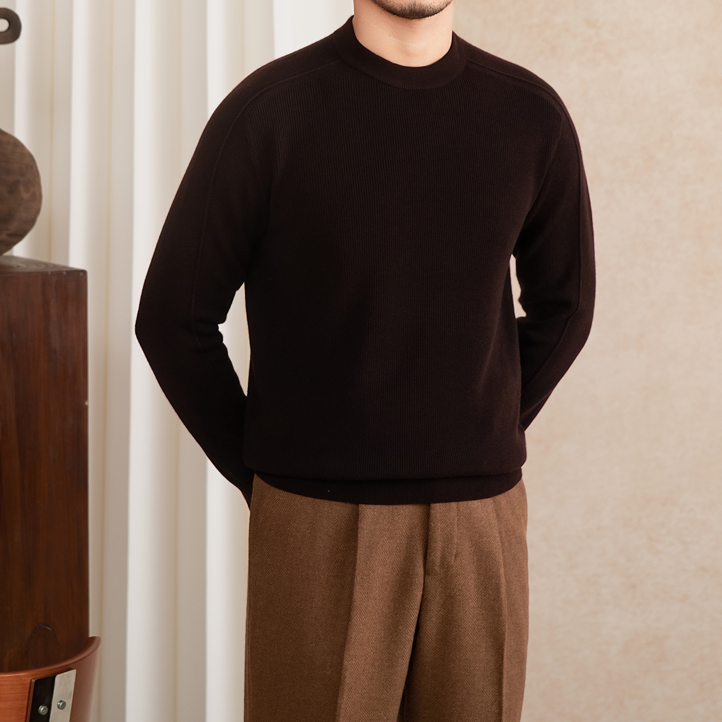 British Slim-Fit Retro Casual Undershirt for Men