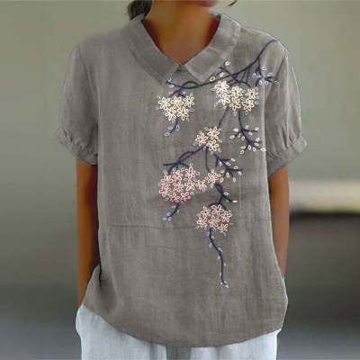 Women's 3D Printed Short Sleeve Top 5